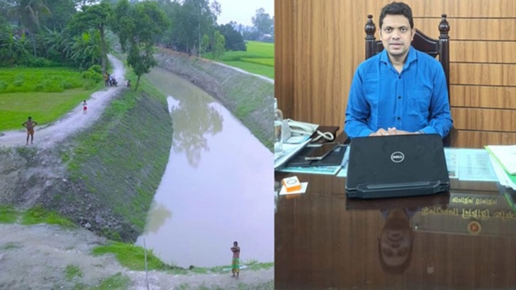 খাল খনন করে  ১ কোটি ২৫ লাখ টাকা কোষাগারে ফেরত দিয়েছে ইউএনও